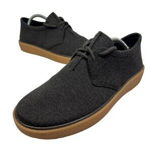 Rothy's The Monty sz 11.5 Men's Wool Shoes Dark Grey / Gum Oxford Sneakers